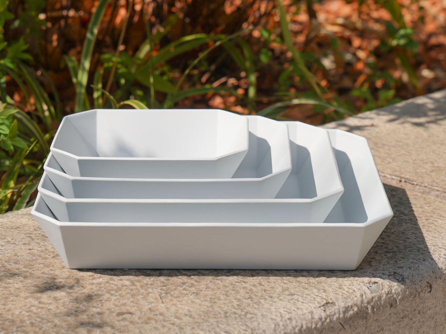 <1616 / arita japan>TY Square Bowl Plain Gray