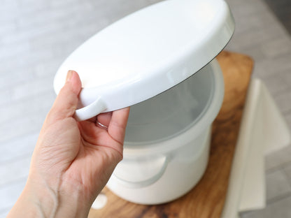 ＜野田琺瑯＞ラウンドストッカー 18cm/4.5ℓ